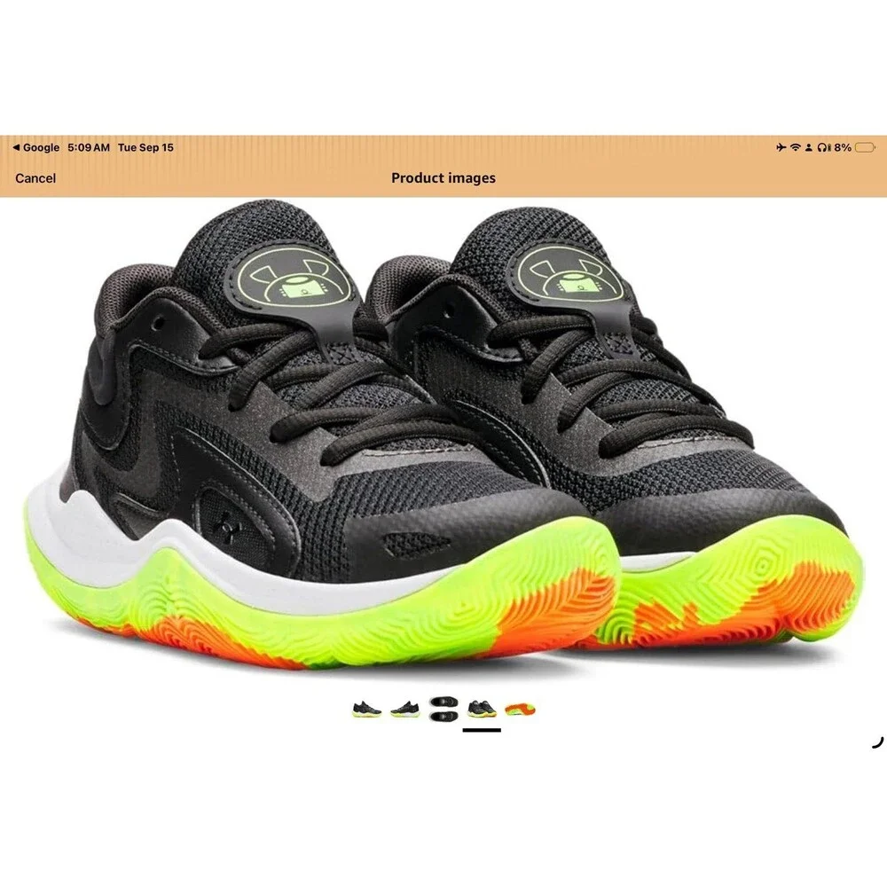 Under Armour Unisex Size 2.5Y Jet '25 Footwear - True Foot Fitment (LIKE-NEW!!)